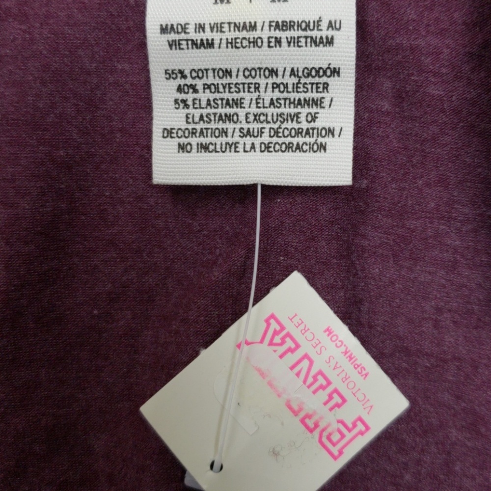 Pink Victoria's Secret long sleeved bodysuit NWT - Picture 5 of 6